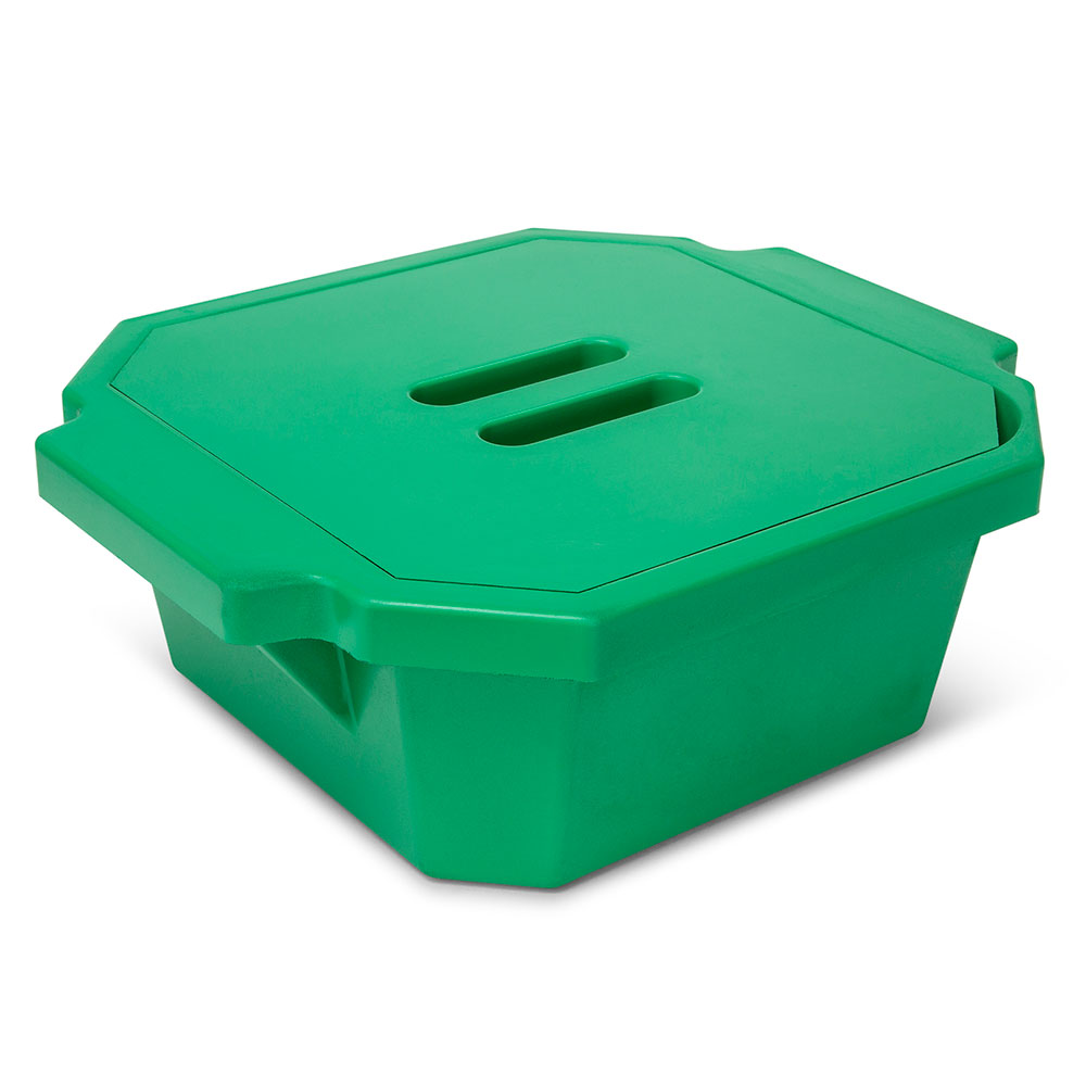 Globe Scientific Ice Bucket with Cover, 2.5 Liter, Green Ice Bucket; ice tray; polyurethane; foam ice bucket; 2.5L